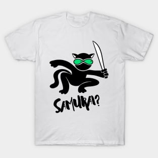 Samurai Cat desig T-Shirt